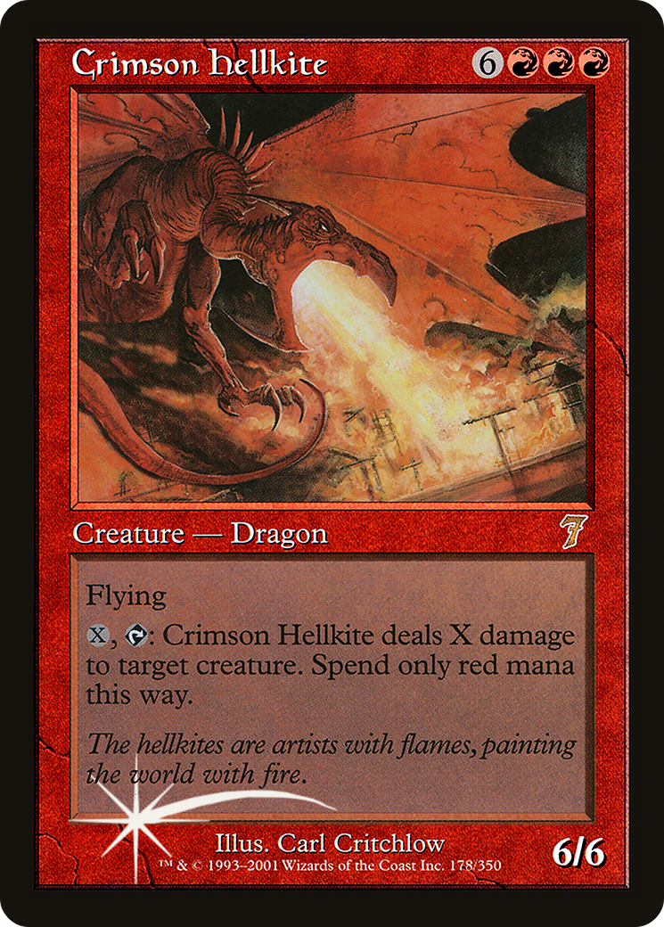 Crimson Hellkite (7ED-178★) (Foil)
