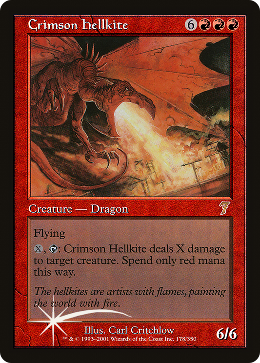 Crimson Hellkite (7ED-178★) (Foil)