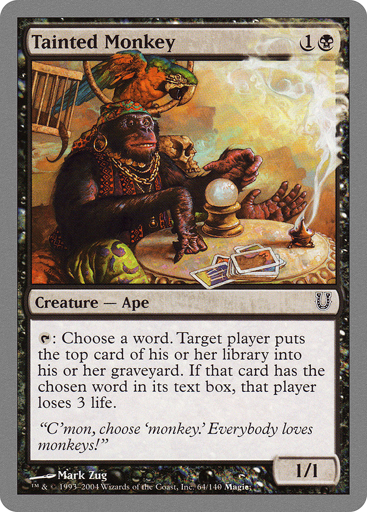 Tainted Monkey (UNH-064) (Foil)