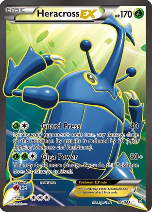 Heracross EX (105 Full Art) (FFI-105) (Holofoil)
