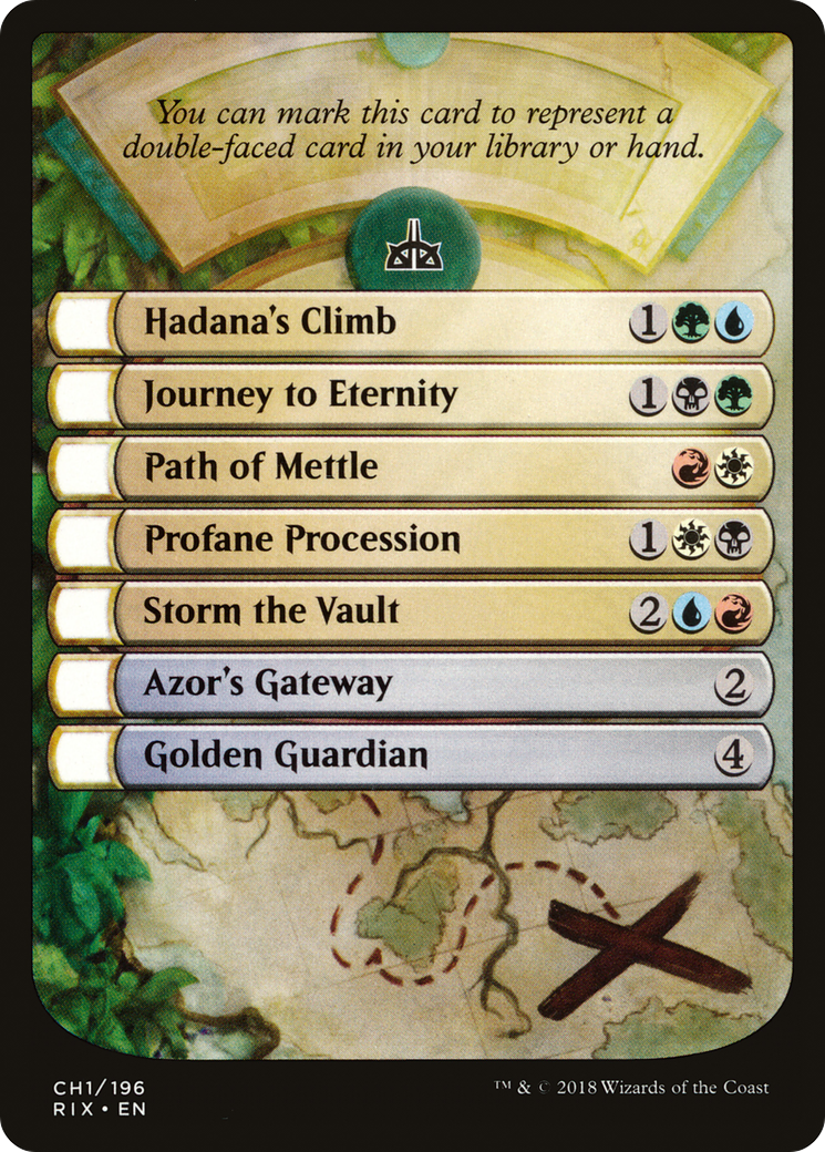 Rivals of Ixalan Checklist Token (RIX-CH1)