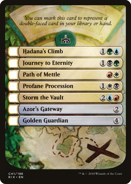 Rivals of Ixalan Checklist Token (RIX-CH1)