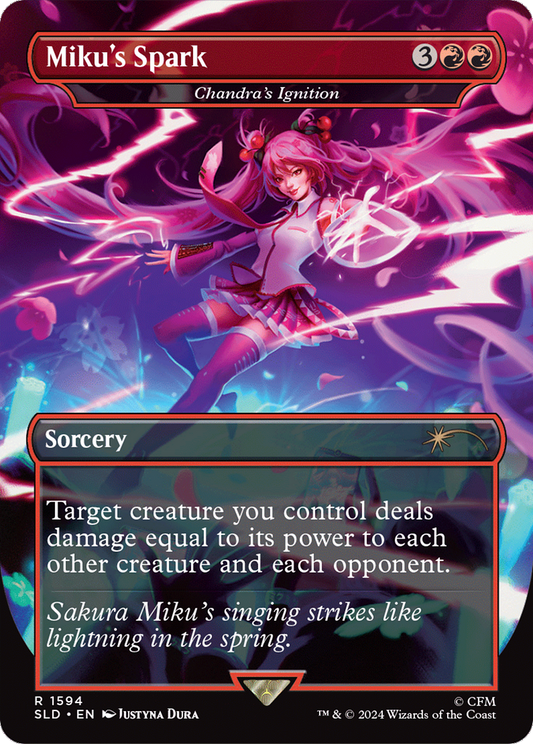 Miku's Spark / Chandra's Ignition (SLD-1594) (Borderless)