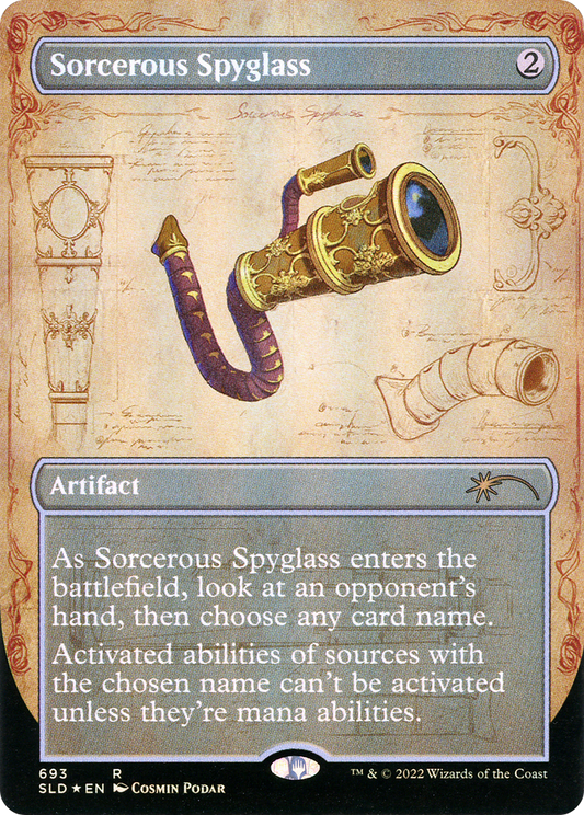 Sorcerous Spyglass (SLD-693) (Borderless) (Foil)