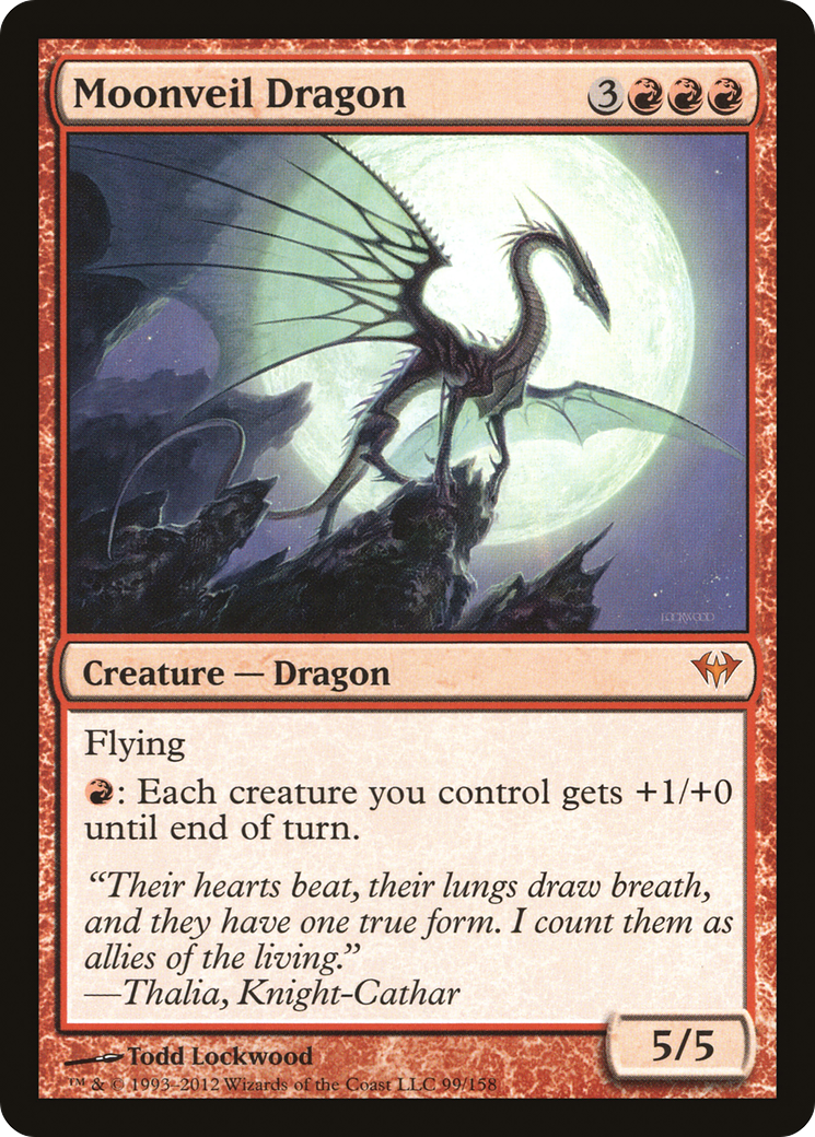 Moonveil Dragon (DKA-099) (Foil)