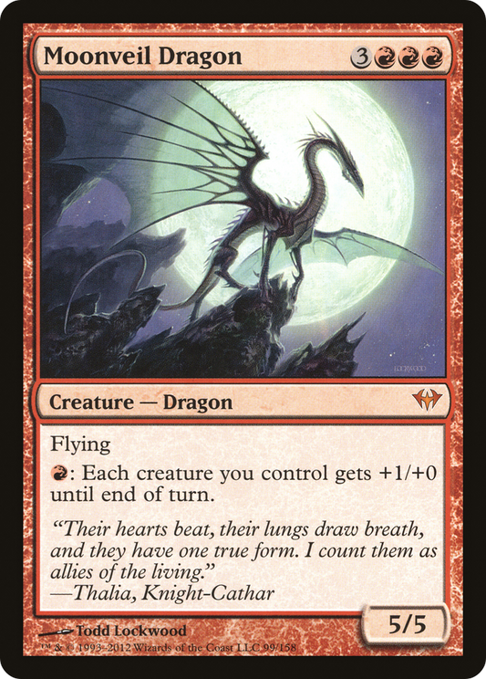 Moonveil Dragon (DKA-099) (Foil)