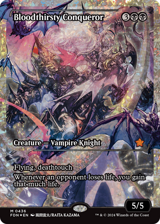 Bloodthirsty Conqueror (FDN-436) (Showcase) (Fracture Foil)
