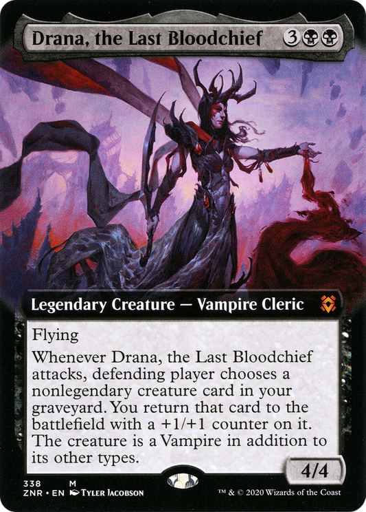 Drana, the Last Bloodchief (ZNR-338) (Extended Art) (Foil)
