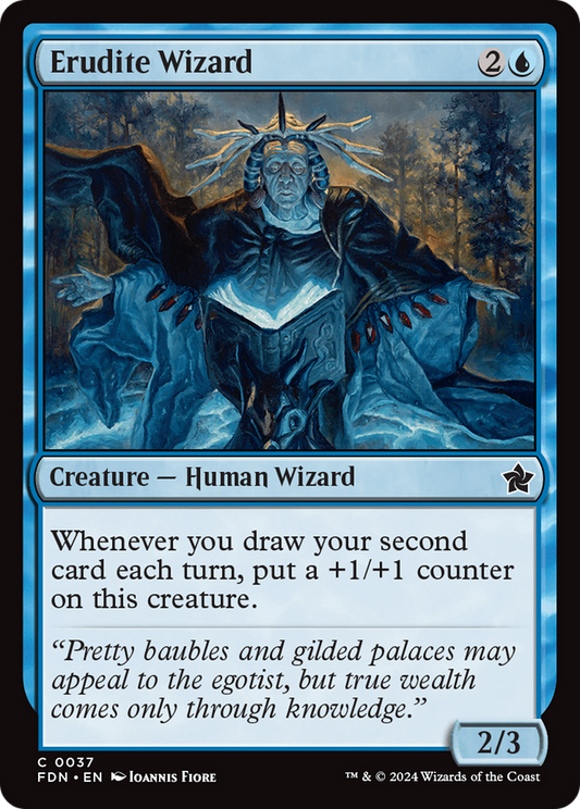 Erudite Wizard (FDN-037) (Foil)