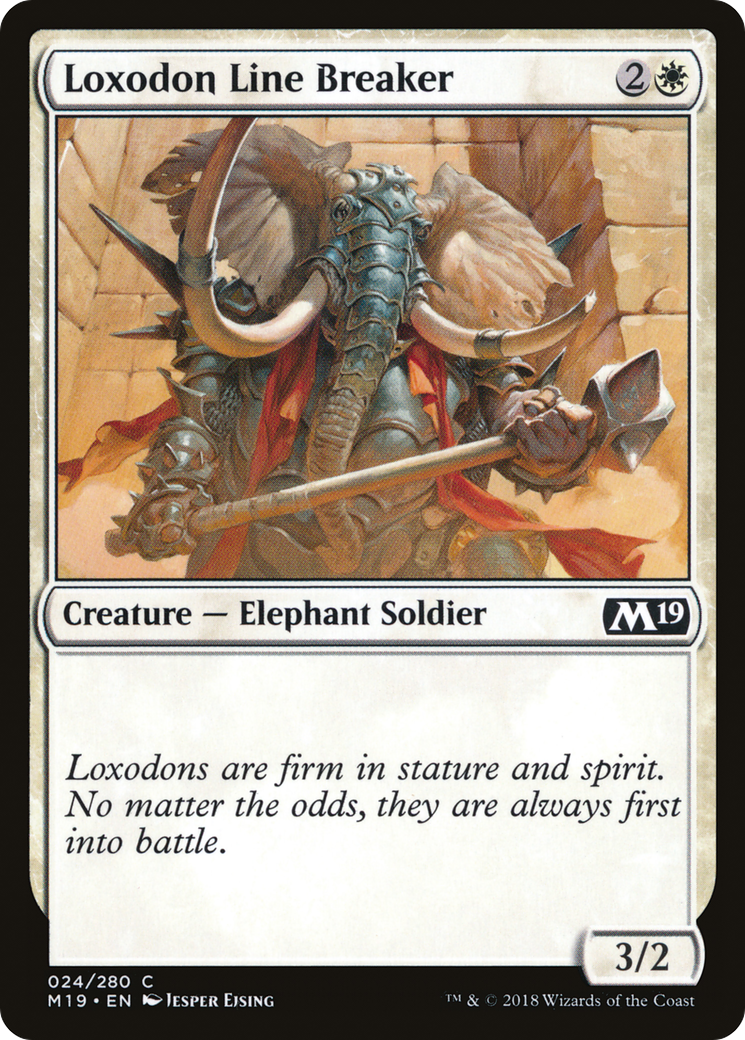 Loxodon Line Breaker (M19-024) (Foil)