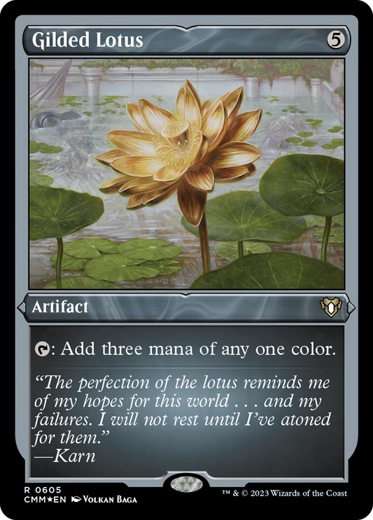 Gilded Lotus (CMM-605) (Etched Foil)