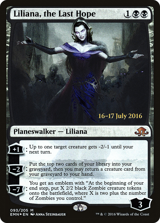 Liliana, the Last Hope (PRE-93S) (Foil)