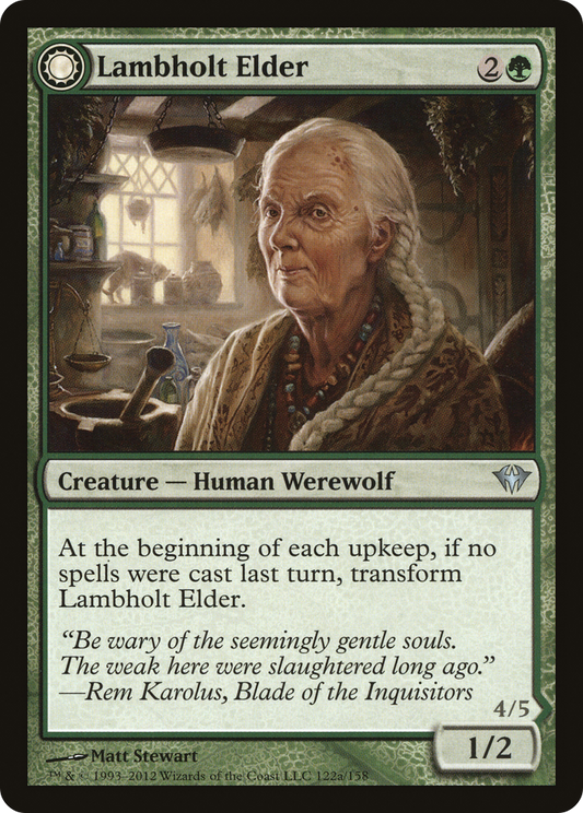Lambholt Elder // Silverpelt Werewolf (DKA-122)