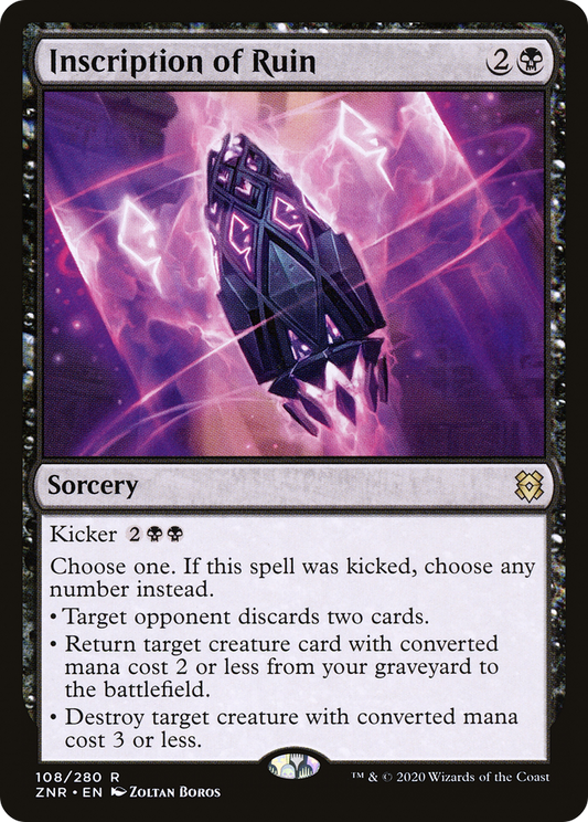 Inscription of Ruin (ZNR-108) (Foil)