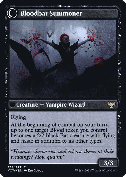 Voldaren Bloodcaster // Bloodbat Summoner (PRE-137S) (Foil)