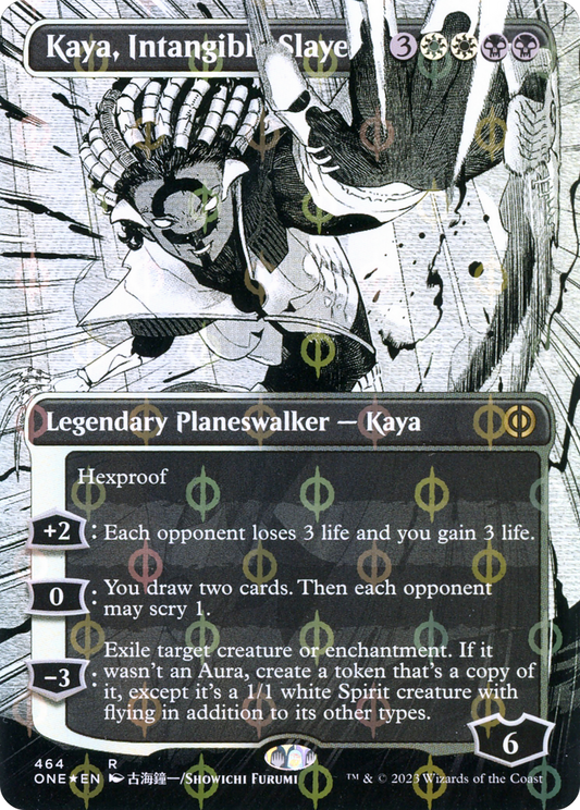 Kaya, Intangible Slayer (ONE-464) (Showcase) (Borderless) (Compleat Foil)