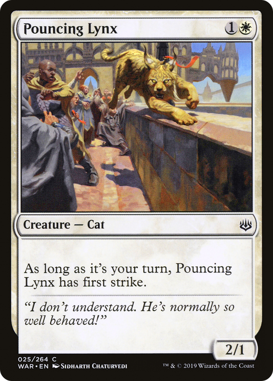 Pouncing Lynx (WAR-025) (Foil)