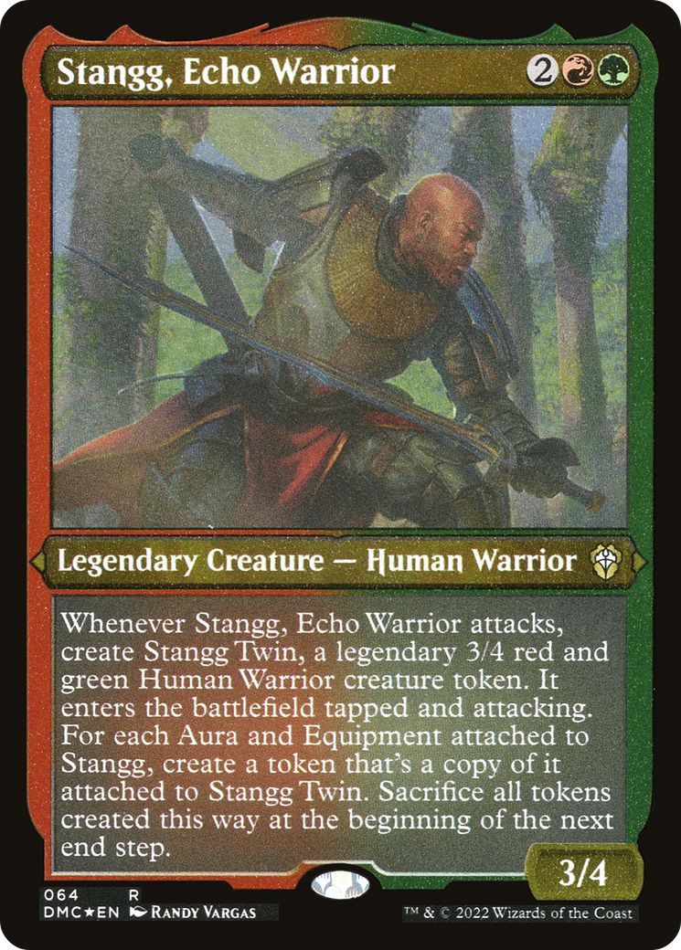 Stangg, Echo Warrior (DMC-064) (Etched Foil)