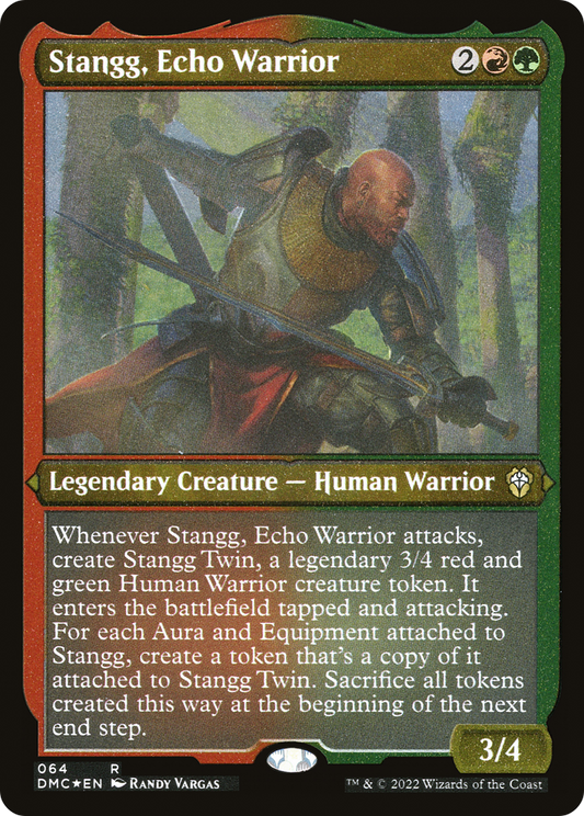 Stangg, Echo Warrior (DMC-064) (Etched Foil)