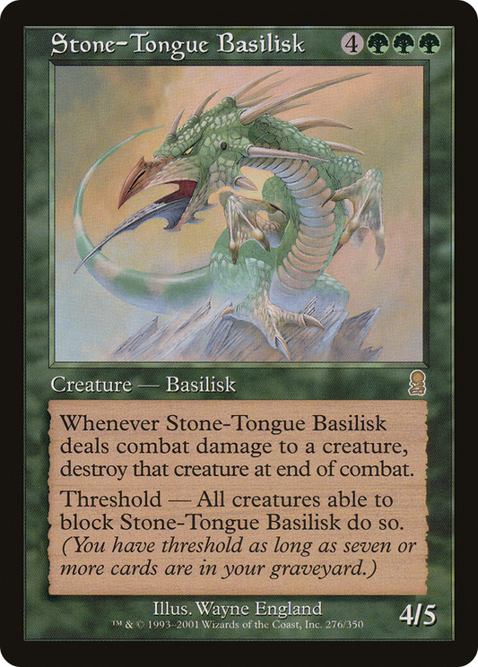Stone-Tongue Basilisk (ODY-276) (Foil)