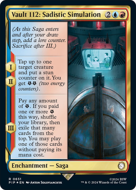 Vault 112: Sadistic Simulation (PIP-651) (Surge Foil)