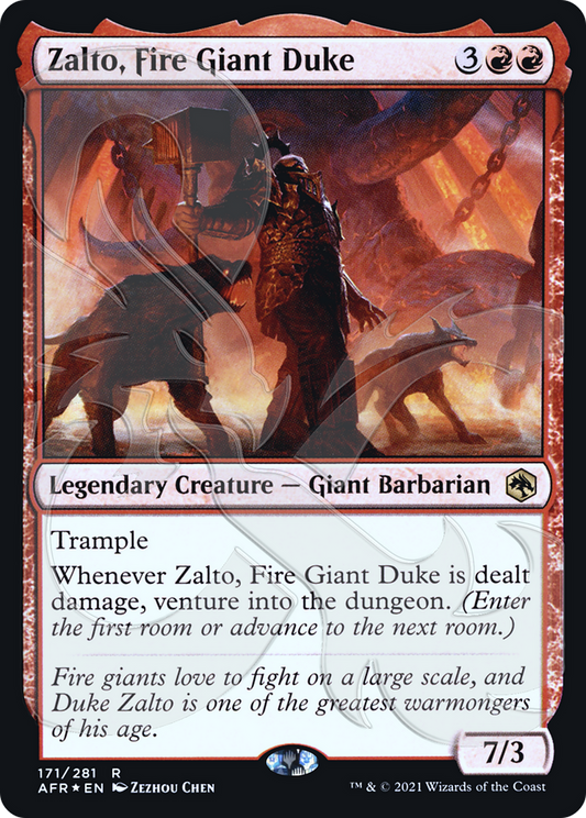 Zalto, Fire Giant Duke (AFR&-171A) (Foil)