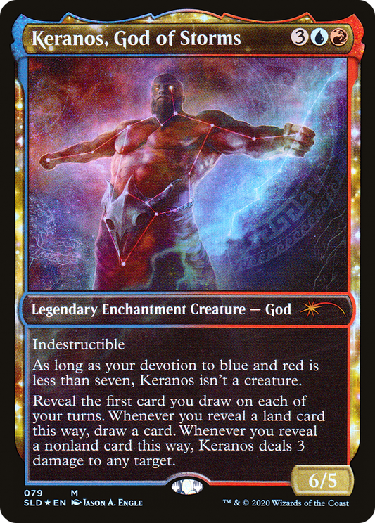 Keranos, God of Storms (SLD-079) (Showcase) (Foil)