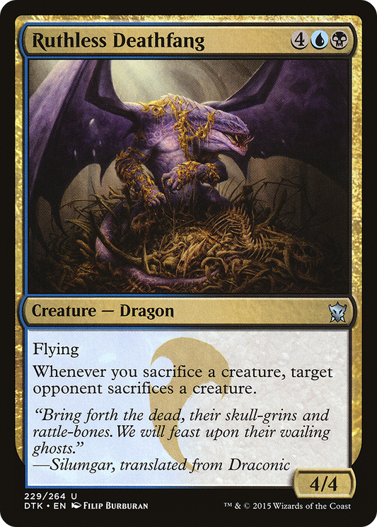 Ruthless Deathfang (DTK-229) (Foil)