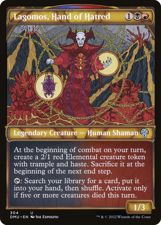 Lagomos, Hand of Hatred (DMU-304) (Showcase) (Foil)