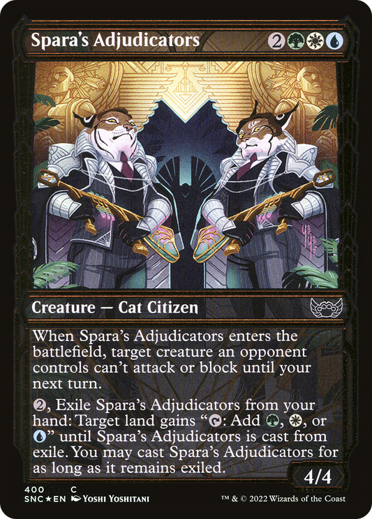 Spara's Adjudicators (SNC-400) (Showcase) (Gilded Foil)