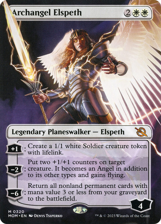 Archangel Elspeth (MOM-320) (Borderless) (Foil)