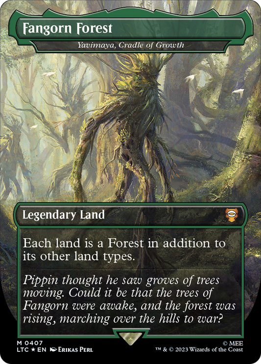 Fangorn Forest / Yavimaya, Cradle of Growth (LTC-407) (Borderless) (Surge Foil)