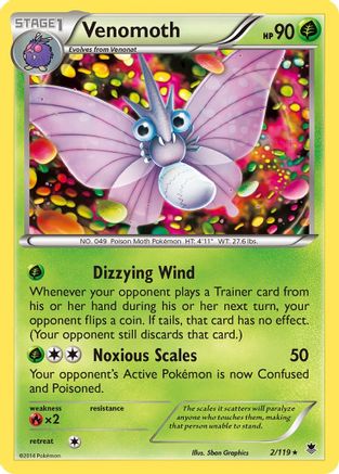 Venomoth (PHF-002) (Reverse Holofoil)