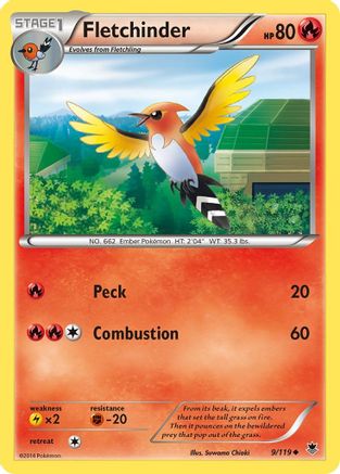 Fletchinder (PHF-) (Reverse Holofoil)