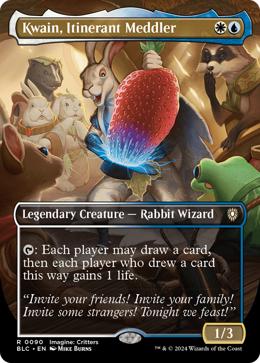 Kwain, Itinerant Meddler (BLC-090) (Borderless) (Foil)