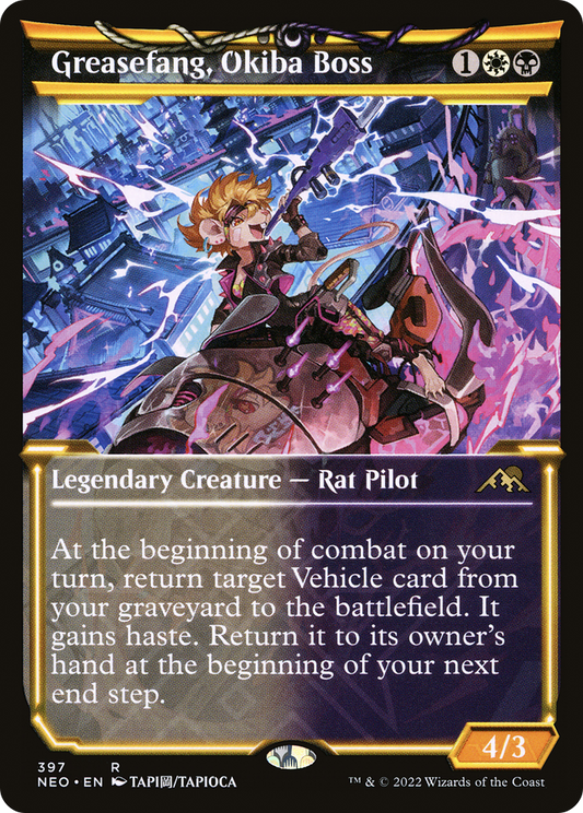 Greasefang, Okiba Boss (NEO-397) (Showcase) (Foil)