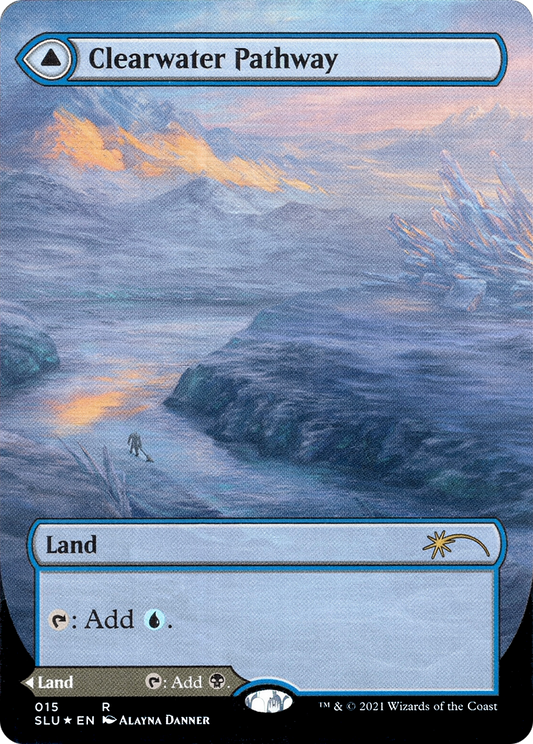 Clearwater Pathway // Murkwater Pathway (SLU-015) (Showcase) (Borderless) (Foil)