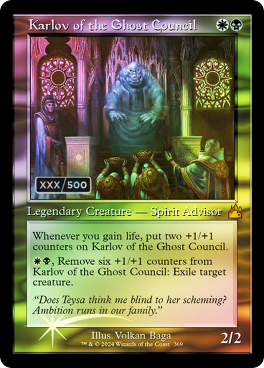 Karlov of the Ghost Council (RVR-369Z) (Foil) (Serialized)
