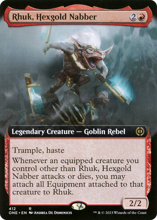 Rhuk, Hexgold Nabber (ONE-412) (Extended Art)