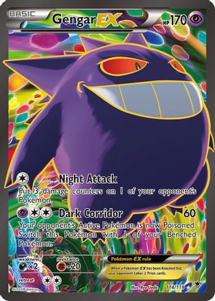 Gengar EX (114 Full Art) (PHF-114) (Holofoil)