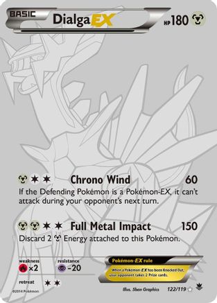 Dialga EX (122 Secret Rare) (PHF-) (Holofoil)