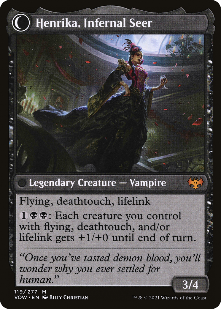 Henrika Domnathi // Henrika, Infernal Seer (VOW-119) (Foil)