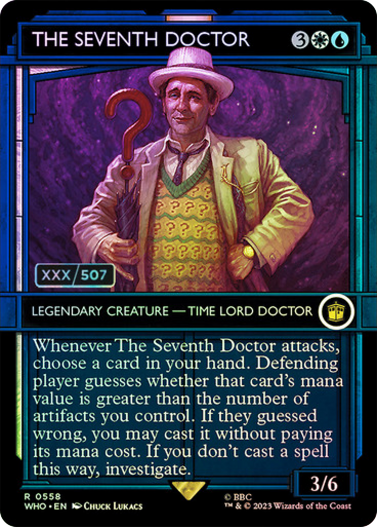 The Seventh Doctor (WHO-558Z) (Showcase) (Borderless) (Foil) (Serialized)
