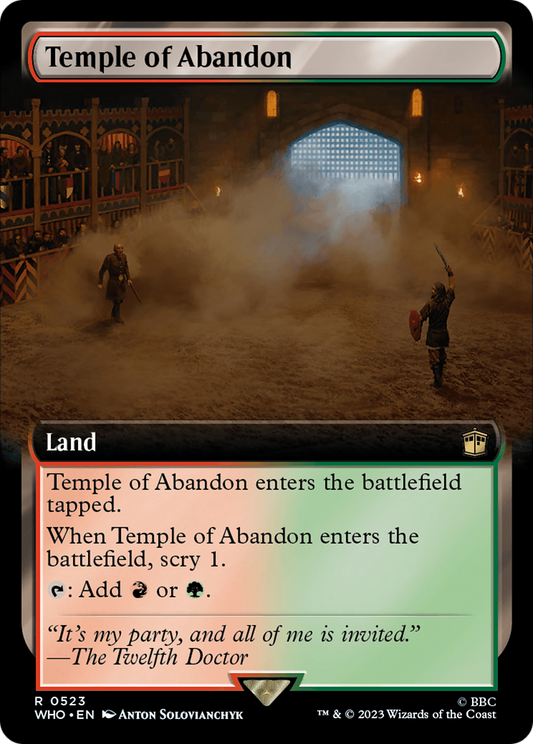 Temple of Abandon (WHO-523) (Extended Art) (Foil)