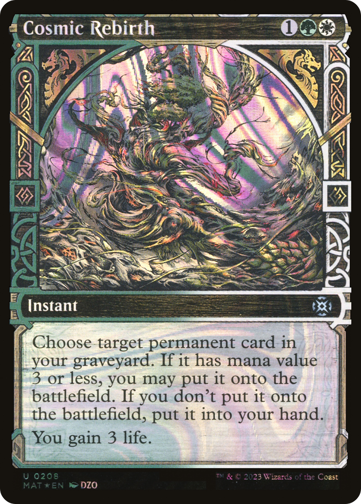 Cosmic Rebirth (MAT-208) (Showcase) (Halo) (Foil)