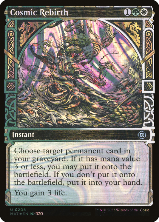 Cosmic Rebirth (MAT-208) (Showcase) (Halo) (Foil)