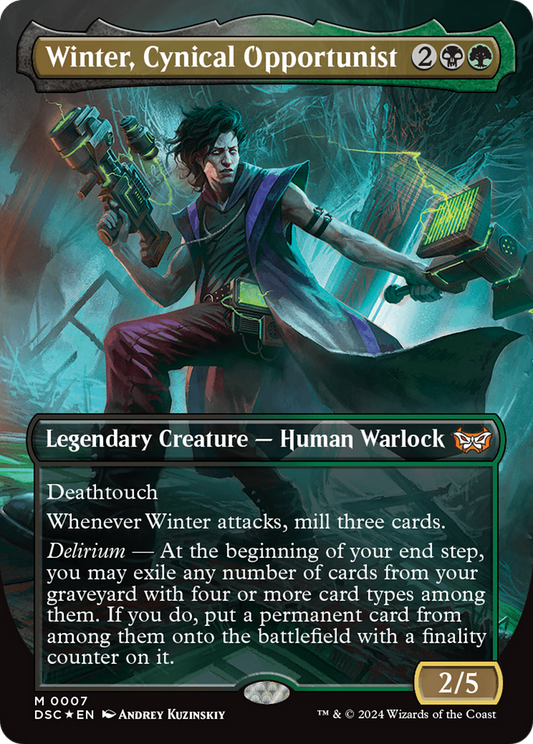 Winter, Cynical Opportunist (DSC-007) (Borderless) (Foil)
