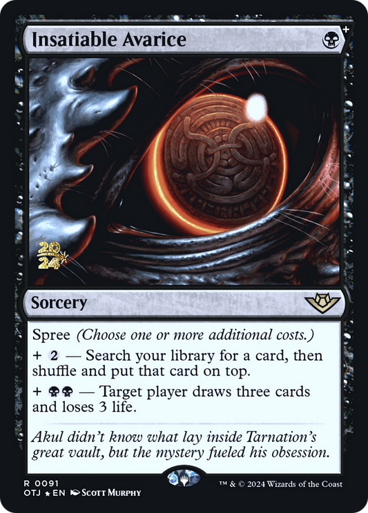 Insatiable Avarice (PRE-91S) (Foil)