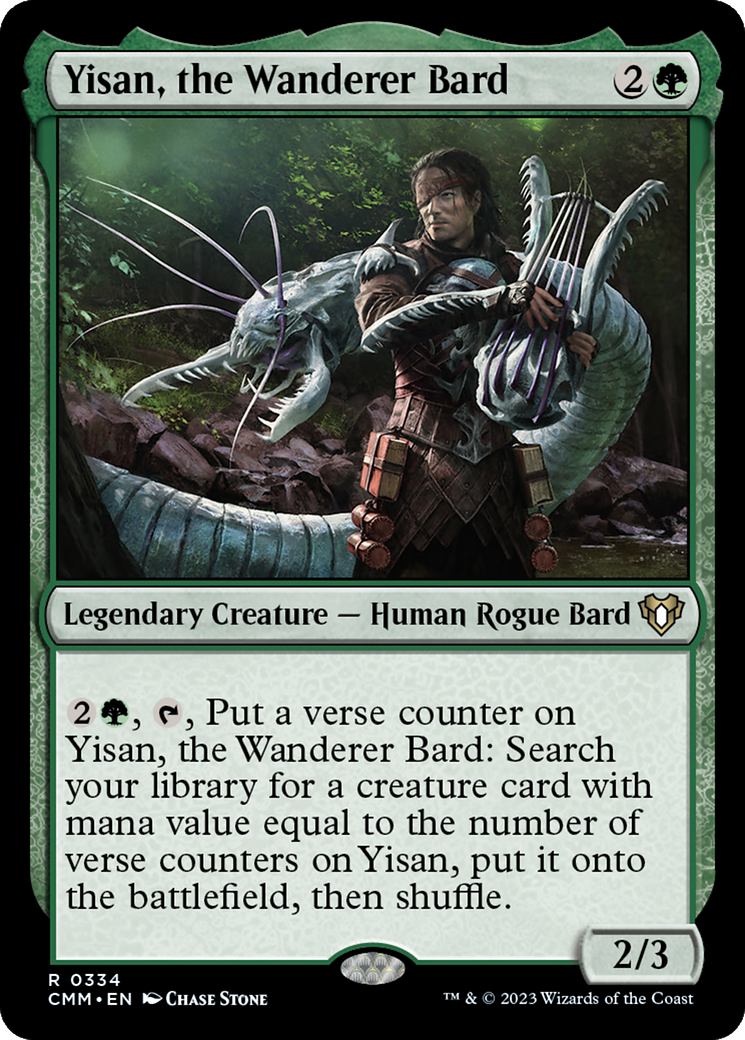 Yisan, the Wanderer Bard (CMM-334) (Foil)