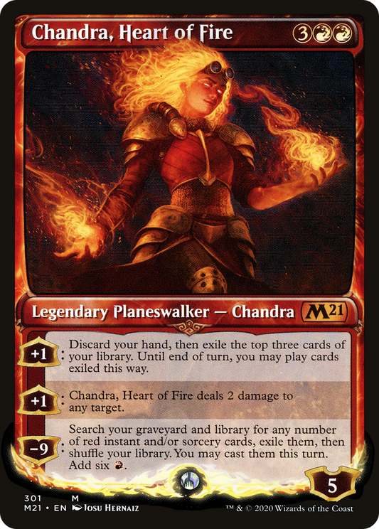 Chandra, Heart of Fire (M21-301) (Showcase) (Foil)
